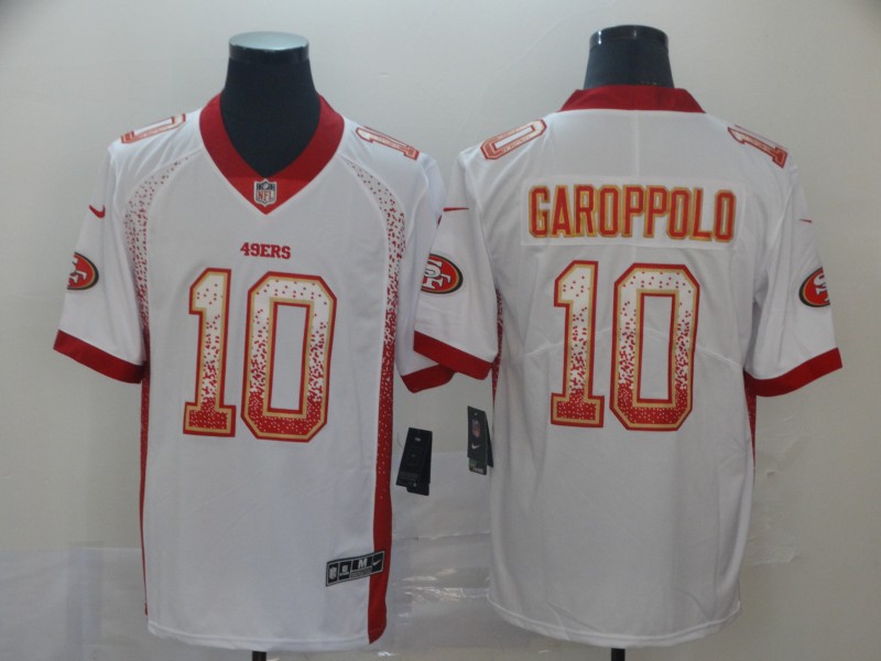 Men's San Francisco 49ers Jimmy Garoppolo #10 White Authentic Jersey